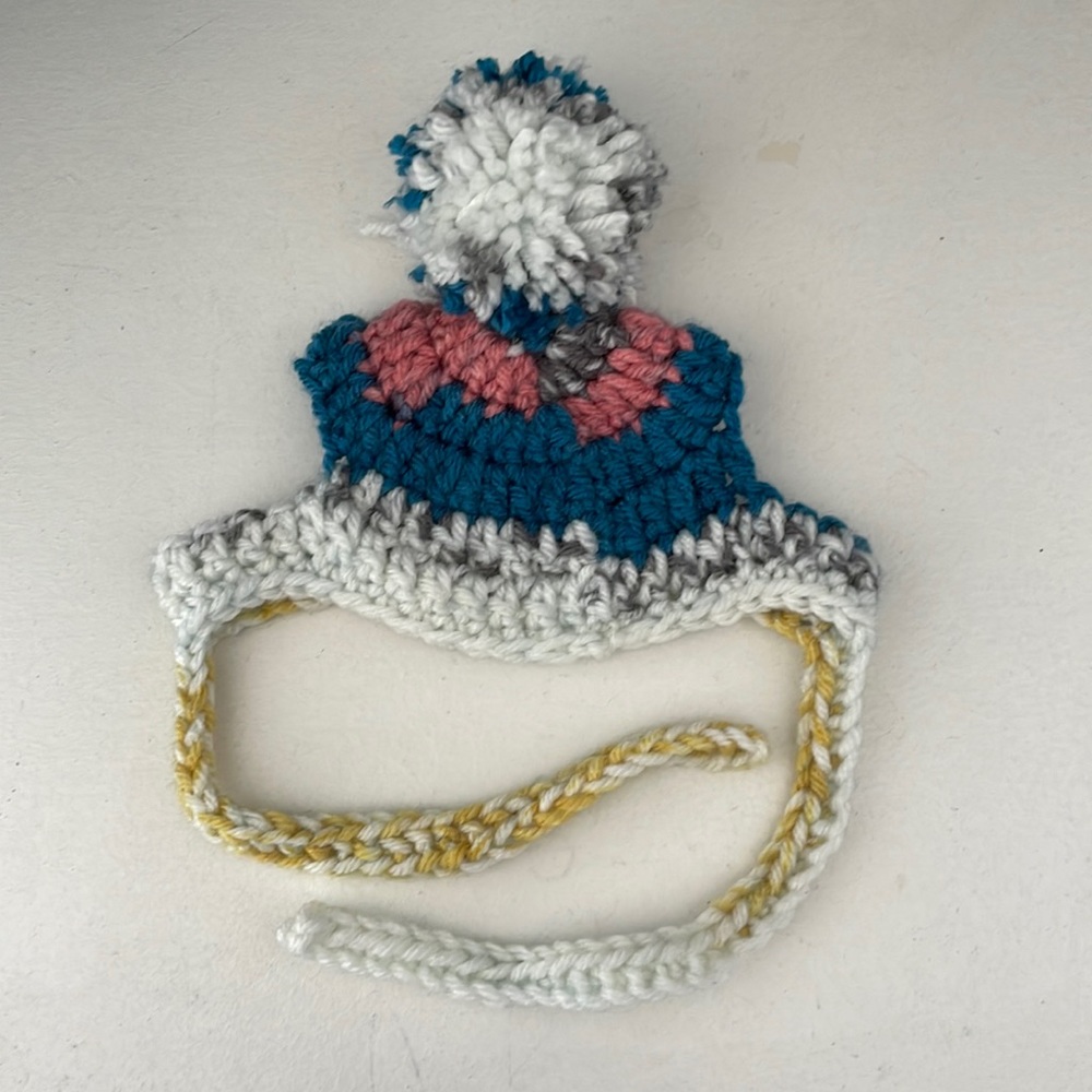 100 % Handmade Crochet Dog/Pet/Cat Hat Beanie - Extra Small to Small